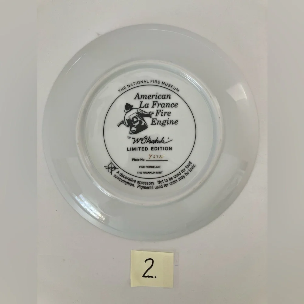 The Franklin Mint Collectors Plates, The National Fire Museum Plate, Vintage.